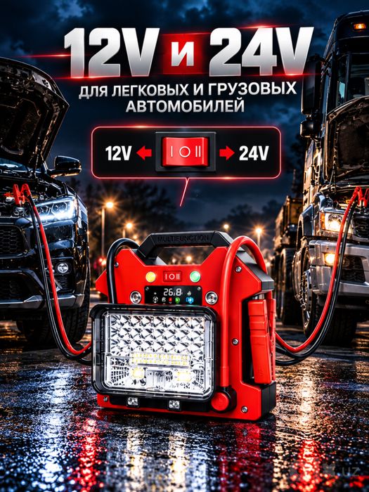 Car jump starter. Пусковой устройство. Портативный прикуриватель авто!