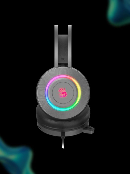 Проводные игровые наушники с RGB-подсветкой