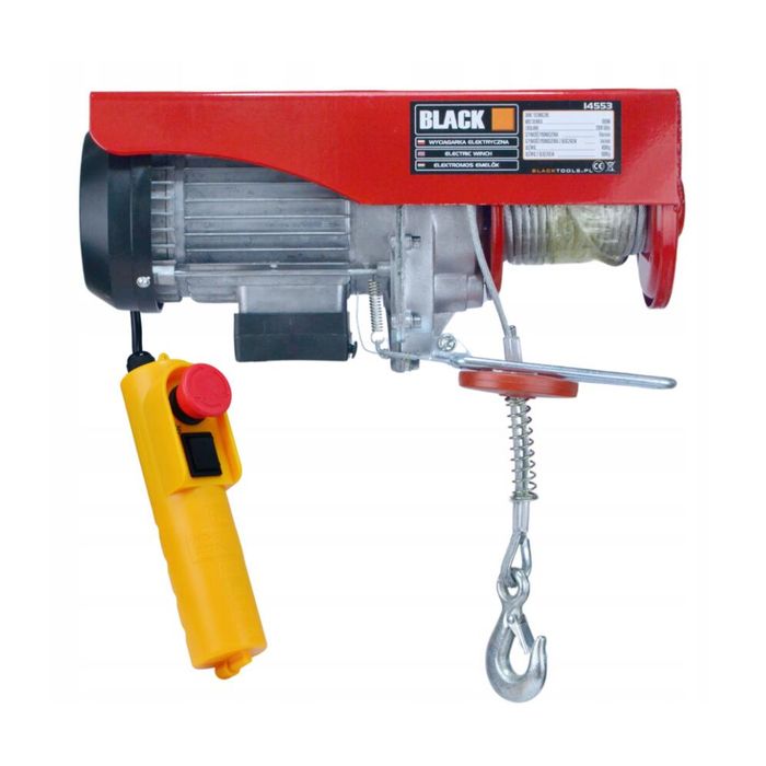 Electropalan, macara electrica 800 Kg palan electric 220V, Black