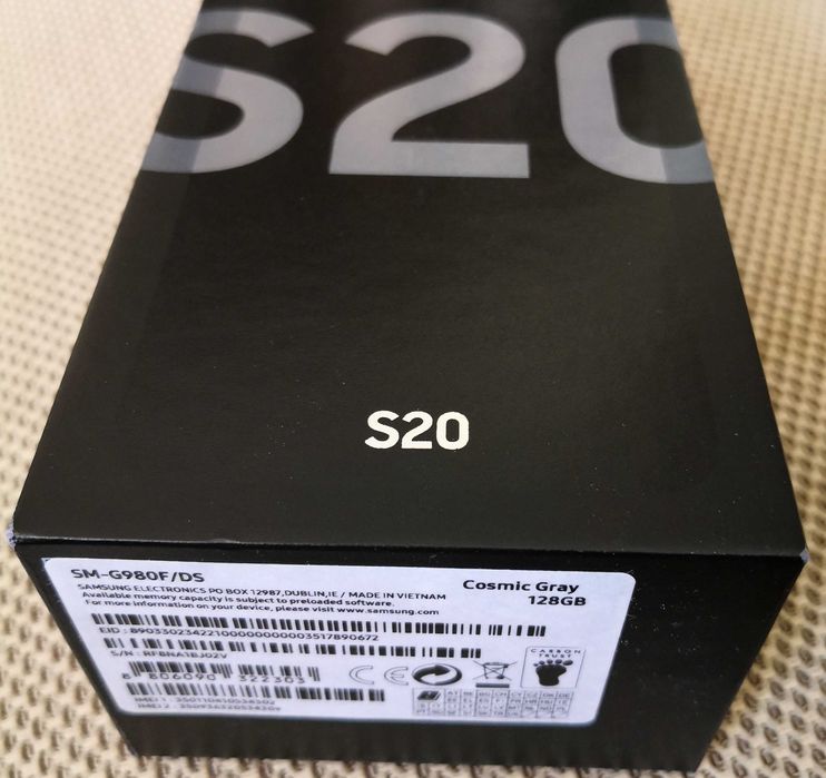 Андроид телефон Samsung Galaxy S20, 128 GB, 8 GB RAM, Смартфон