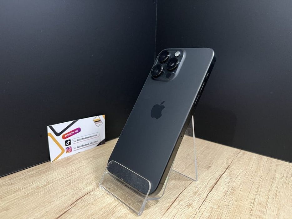 Iphone 15 Pro Max 256Gb Black Titanium Second-Hand Foarte Bun 3 ani ga