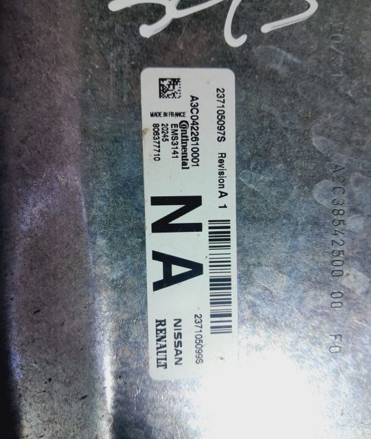 Calculator motor ecu 1.0 tce h4d460 237105097s a3c0422610001 Renault Clio 5 seria