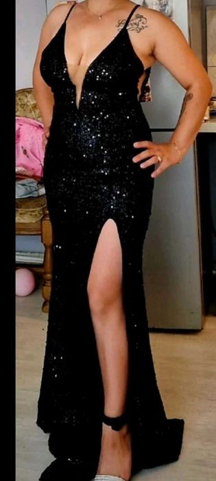 Rochie lunga paiete