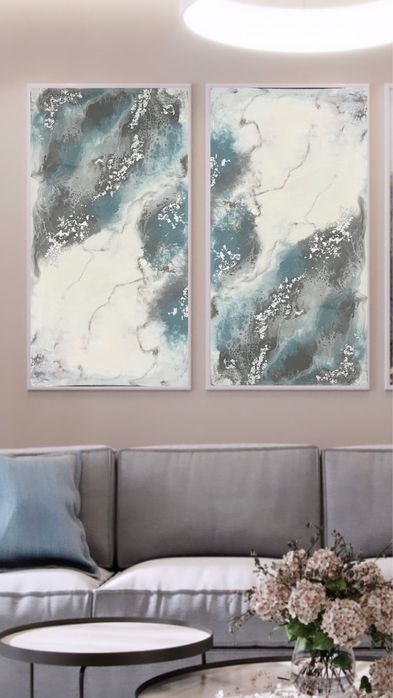 Картина из эпоксидной смолы 120*65 см.