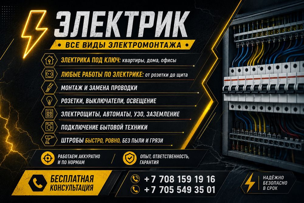 Эдектрик, все виды электромонтажа