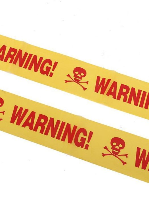 Декоративная лента "СТОП WARNING!"