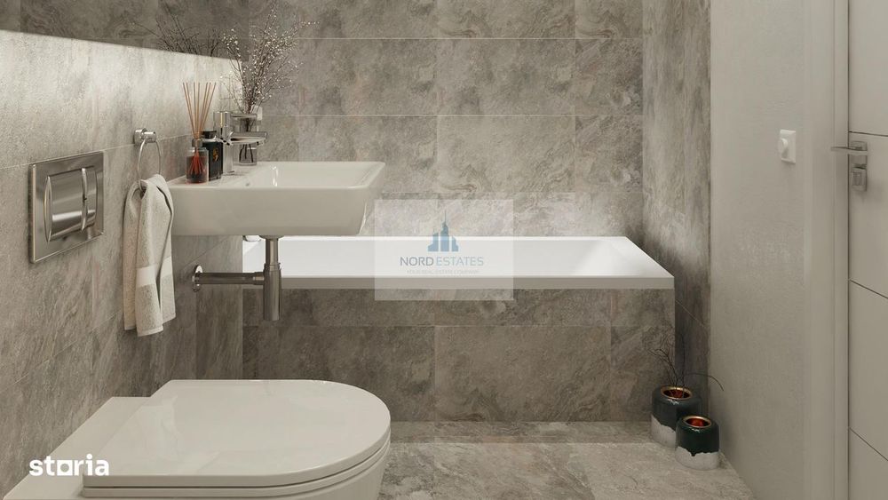NEMOBILAT-Apartament nou de inchiriat-Baneasa-garaj-CT-2 bai
