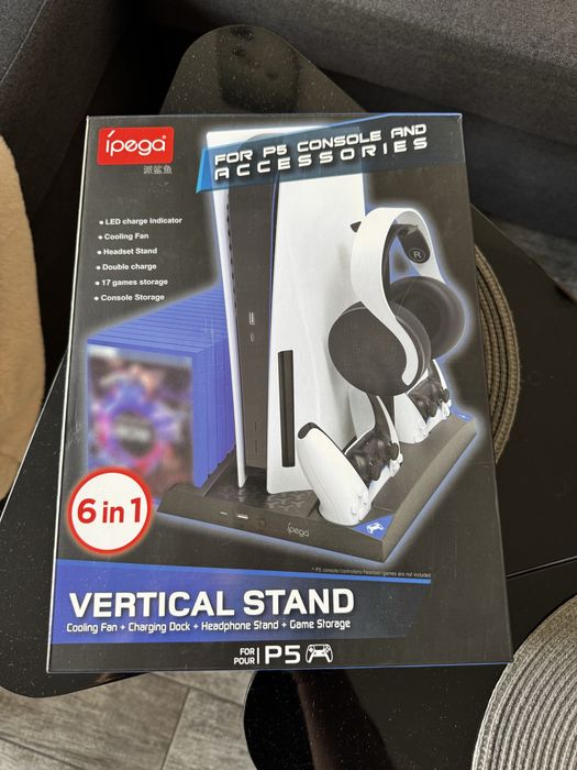 PlayStation 5 Диск Версия 825GB + 2 Контролера + Охлаждаща Стойка