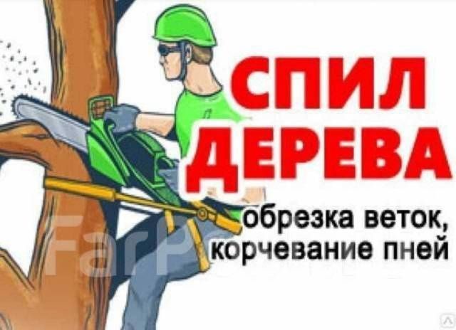 Пилим деревья карагач фруктовые