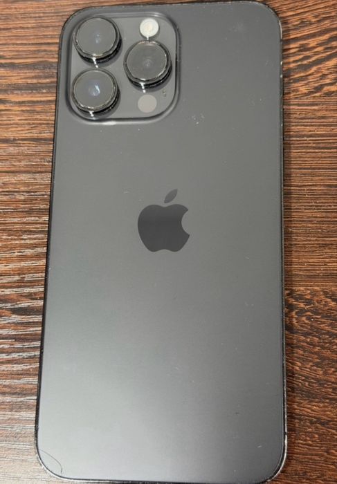 Unlocked Apple iPhone 14 Pro Max - 256GB Black - Crcks on Back - 87% Battery