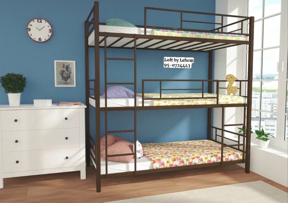 трёхярусное кровать уч каватли кровать уч этажли кровать uch qavatli