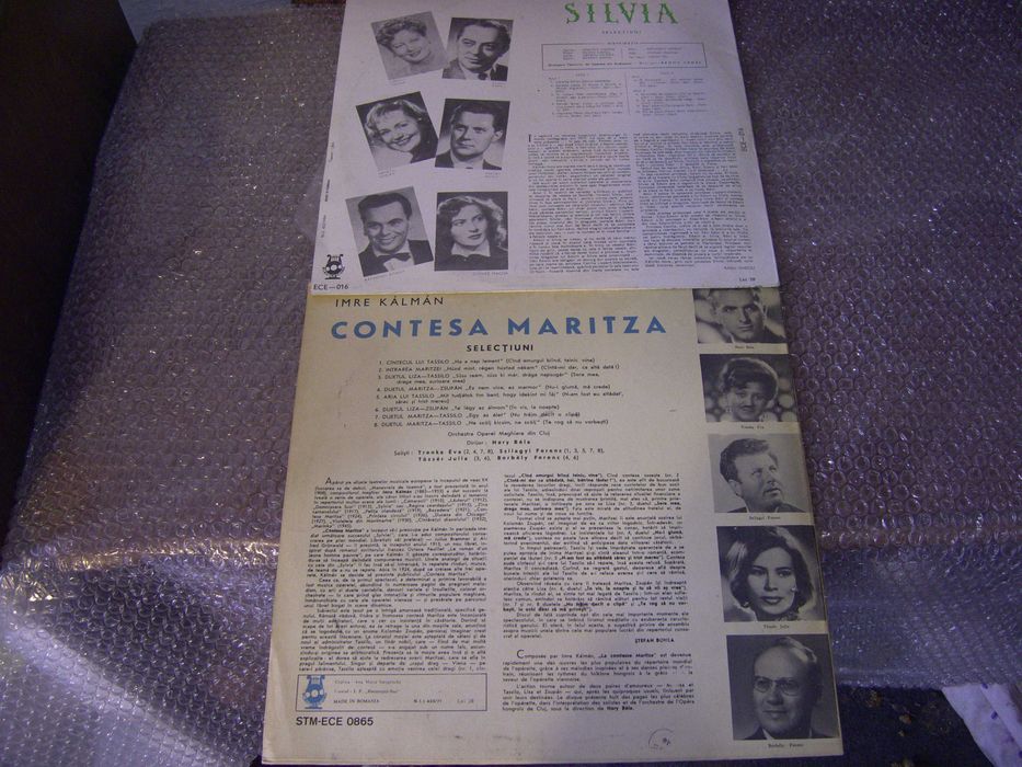 Discuri VINYL Selectie din Operete-Opere celebre/Slagare/ LOT 8buc.