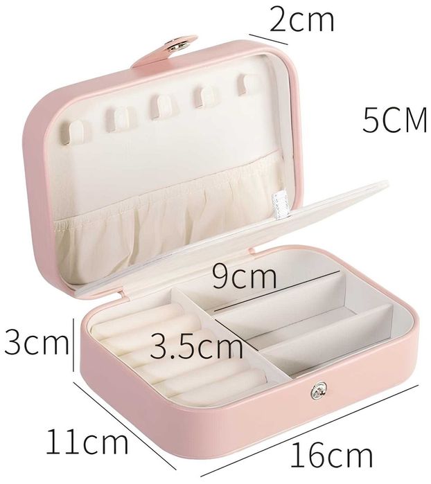 Шкатулка для украшений розовая