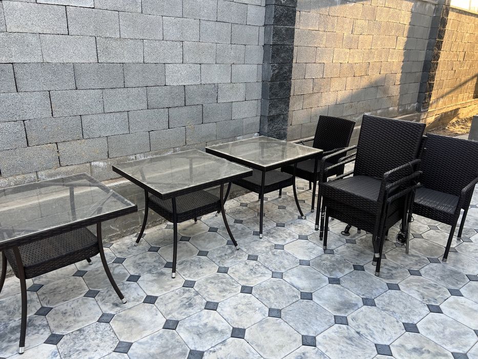 Ротанговые столы стулья