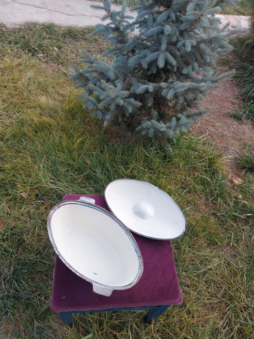 Утятница чугун эмаль СССР