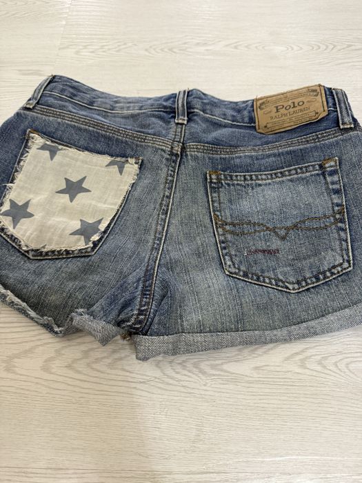 Джинсовые короткие шорты Polo Ralph Lauren женские синие, оригинал