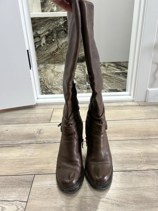 Продам зимние кожаные сапоги 38 р