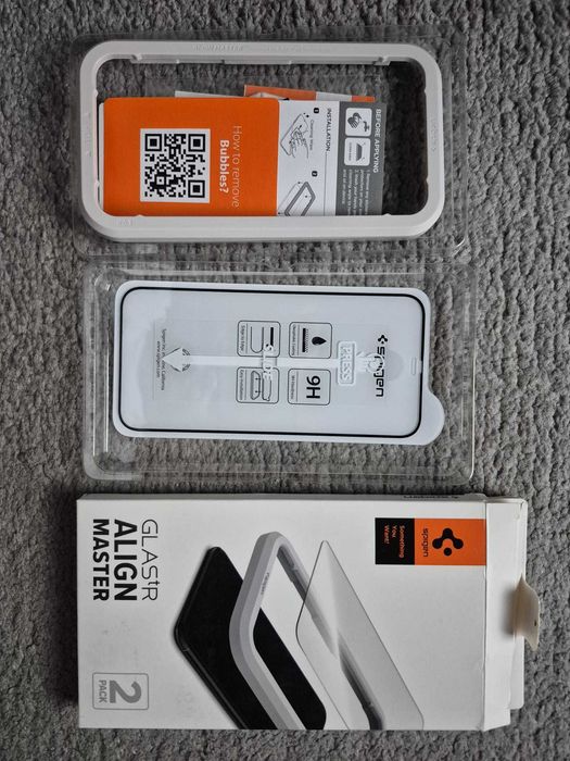 Folie sticla full glue cu aplicator Iphone 12 , Iphone 12 pro
