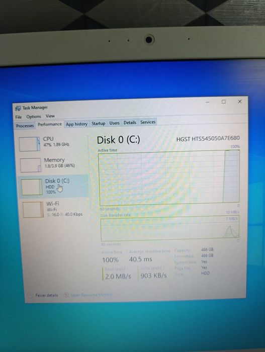 Laptop office 17.3 inch Toshiba c70 Intel Pentium 4nuclee