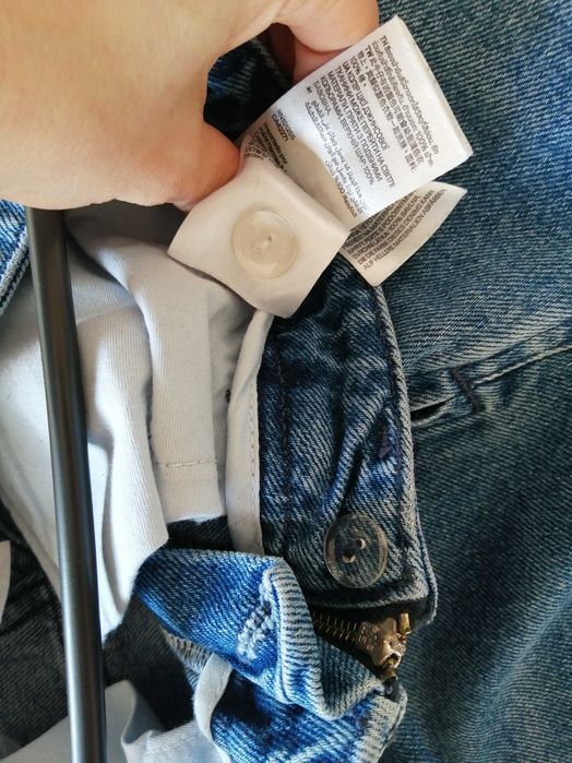 Blugi H&M denim damă HM large size talie cu croiala înaltă