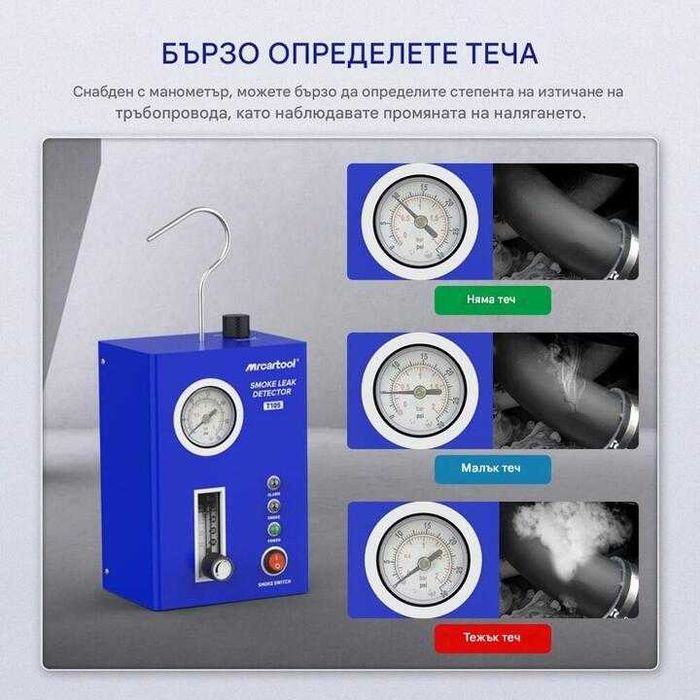 Димогенератор за откриване на утечки | Пушек машина за автодиагностика