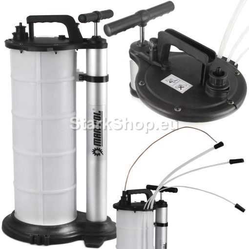 Помпа за Източване на Масло и Спирачна Течност – Ръчна Пневматична 9 л