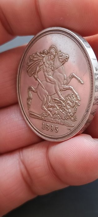 Moneda 1 coroana Anglia 1893