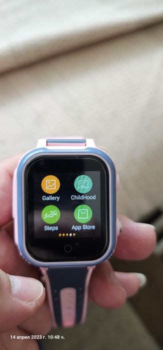 Детски розов часовник 4G, GPS+LBS+Wi-fi