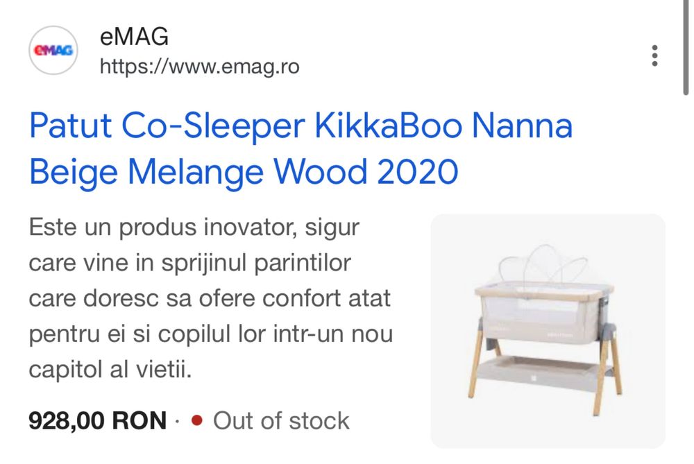 Patut Co-sleeper KikkaBoo Nanna