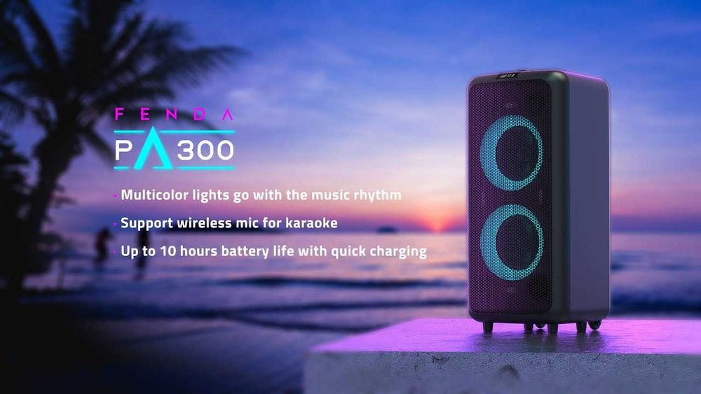 продам новый портативный акустика F&D PA300/USB, Bluetooth/С ДОСТАВКОЙ