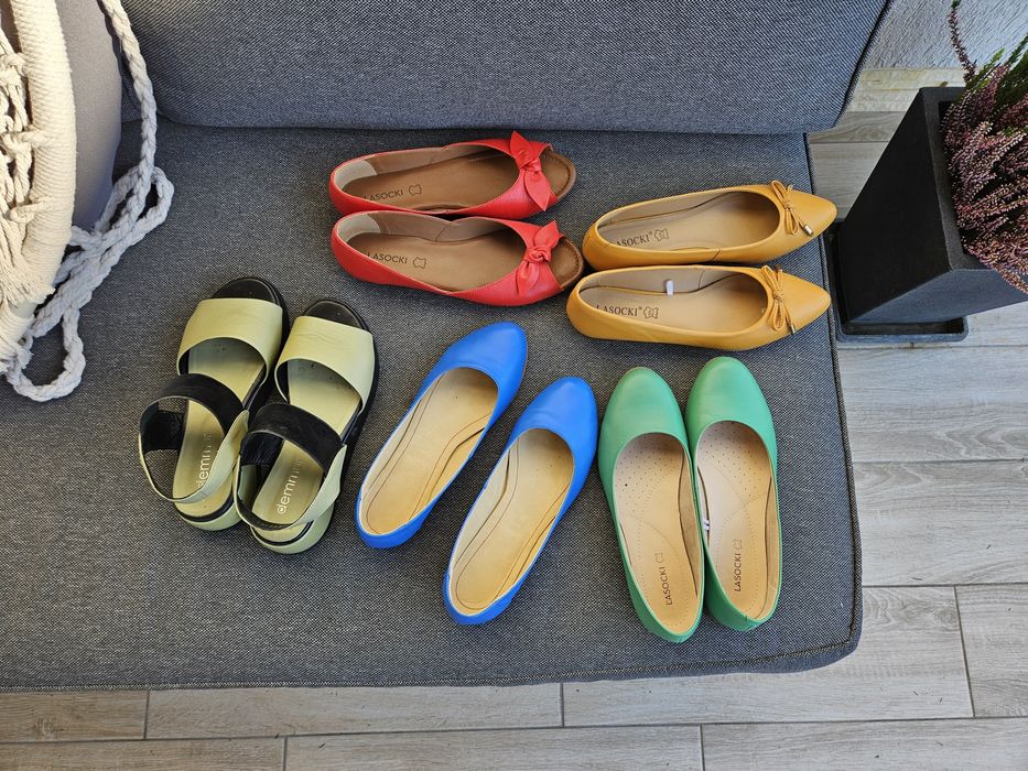 Balerini, 4 modele din piele, numarul 38