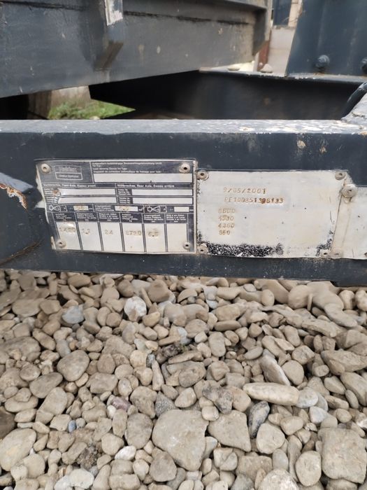 Trailer / platforma utilaje tandem 8,5to