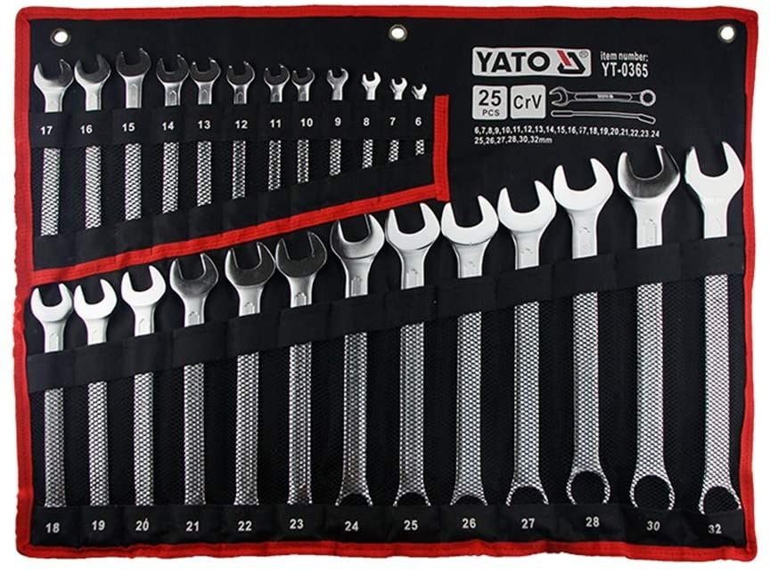 Set chei YATO combinate 6-32.Chei fixe+inelare profi noi-25PIESE+TVA