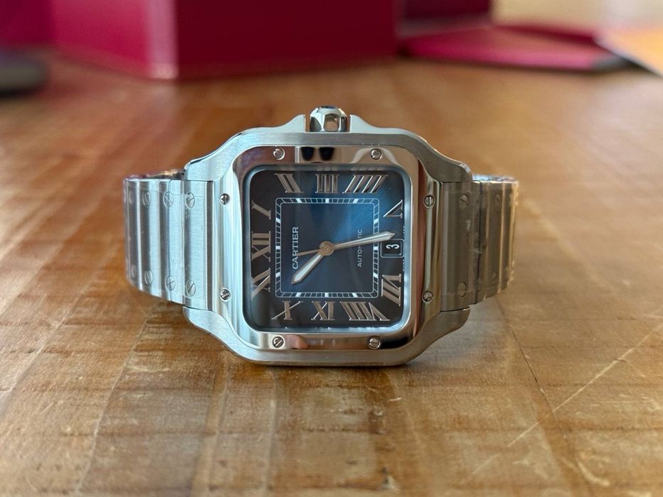 Часы Cartier Santos Blue
