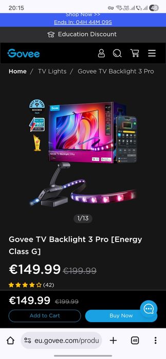 Banda Led  TV 55-65 inch Govee TV backlight 3 Pro