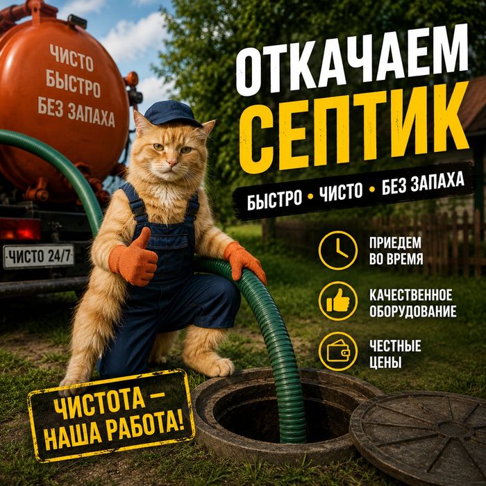 Откачка септика!!!