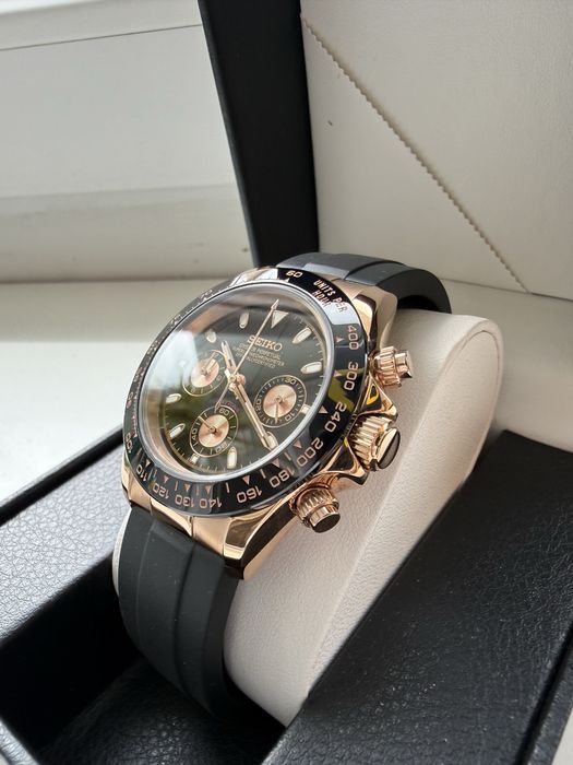 Seiko Mod - Seikotona ROSE GOLD – Cronograf VK63 MECA-QUARTZ