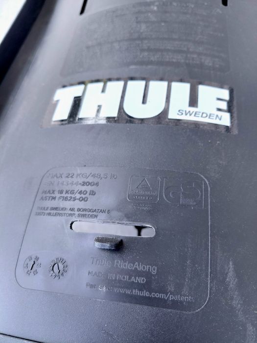 Scaun copii/copil bicicleta Thule RideAlong montare pe portbagaj