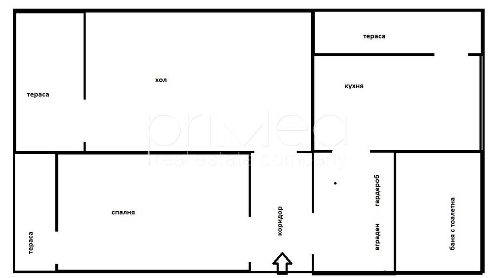 2-стаен в Бургас-Меден рудник - зона В площ 75 цена 103500