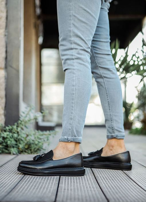 Мъжки черни ежедневни обувки /Размер 40/