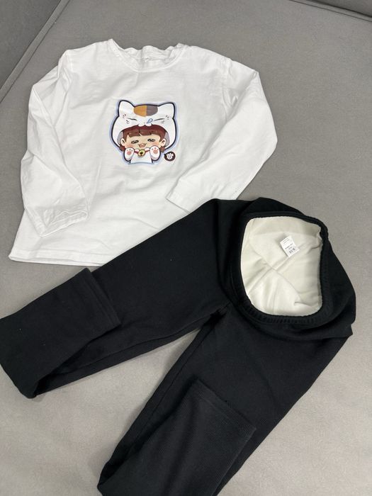 Лосины теплые и лонгслив 5000 тг