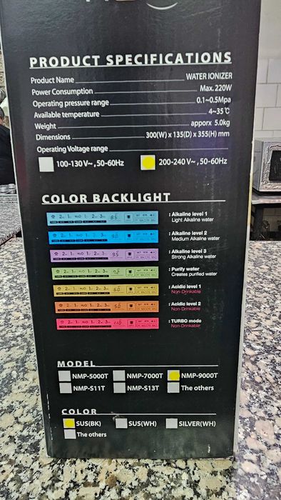 Йонизатор за алкална вода TYENT