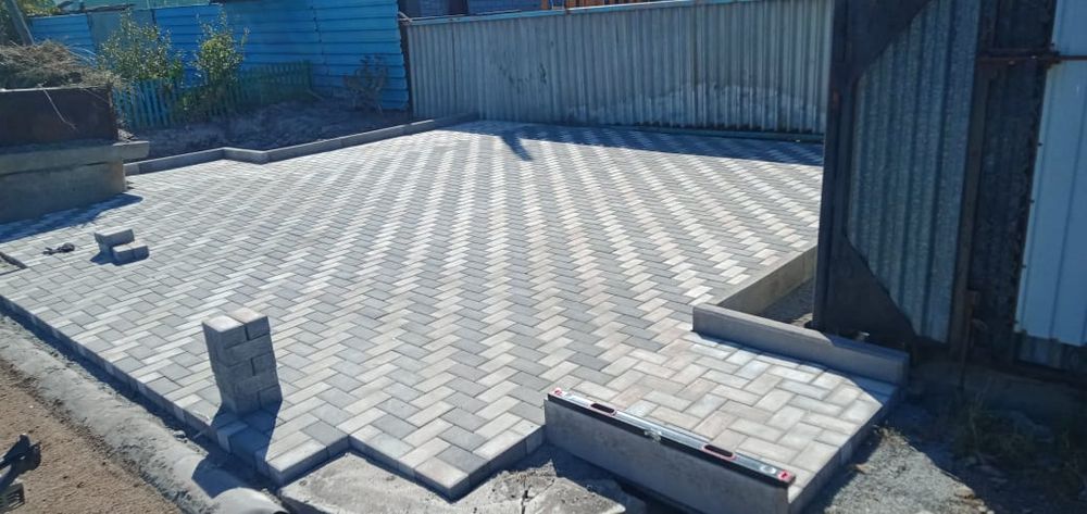 Укладка брусчатки