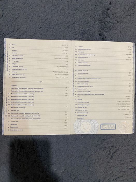 Dezmembrez Peugeot 308