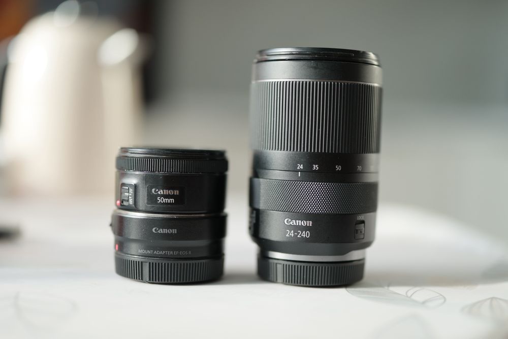 Canon rf 24-105 f4 canon ef 50 adapter ef eos r