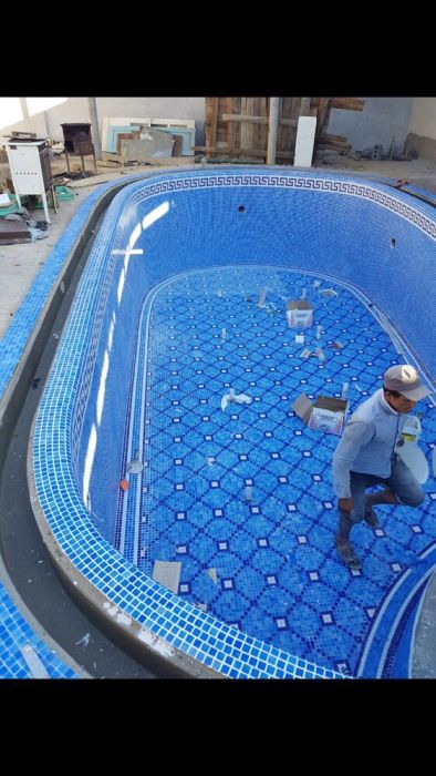 майолика, мозаика - светящиеся в темноте.