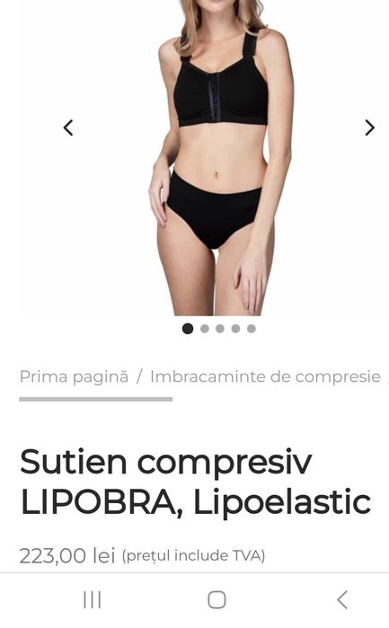 Sutien Lipoelastic,postoperator sau pentru sâni mari,