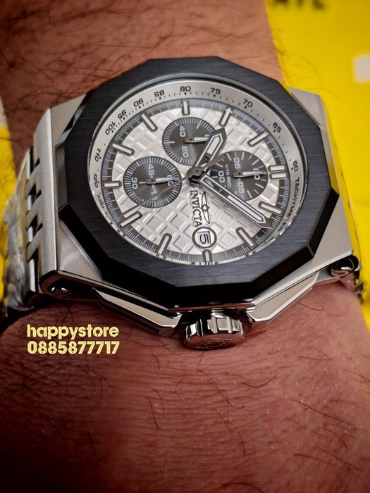 INVICTA Akula Silver steel 48 mm, Инвикта нов ръчен часовник