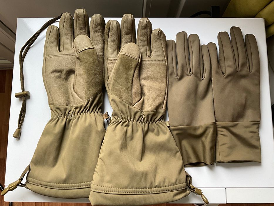 Ръкавици зимни тактически военни с мембрана ECWCS W+R Pro NL ARMY НОВИ