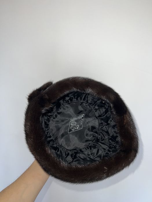 Норка шапка женский